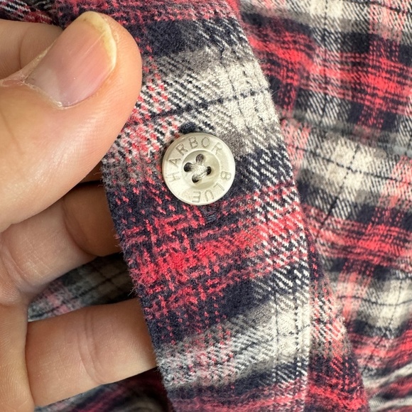 Blue Harbor Men's Red Plaid Cotton Flannel Button Up Shirt Long Sleeves Size XXL - Picture 6 of 14